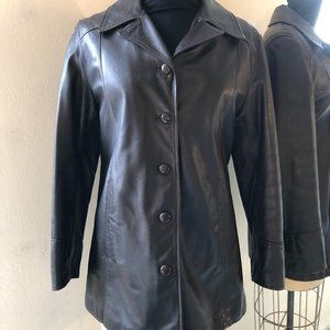 Brown Leather Coat